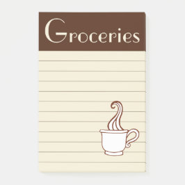 Bloco De Notas Blocos de Notas de Compras de Café Vintage