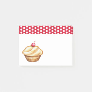 Bloco De Notas Blocos de Notas de Cozinha Cupcake de Cereja Notas