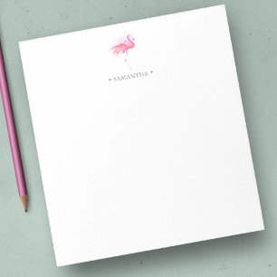 Bloco De Notas Blocos de Notas de Flamingo Rosa Caprichoso