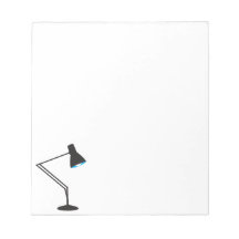 Blocos de notas de lâmpada de mesa de braço articu