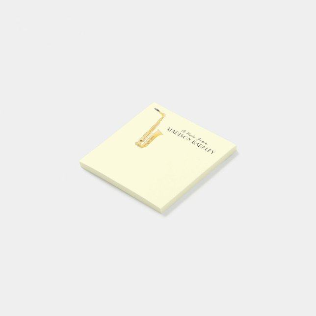 Bloco De Notas Blocos de Notas de Músico Saxofonista Professor de (Inclinado)