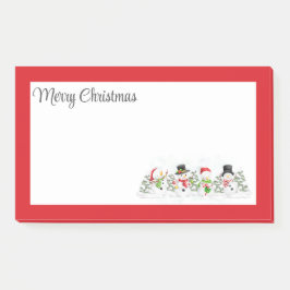 Bloco De Notas Blocos de Notas de Natal com Bonecos de Neve