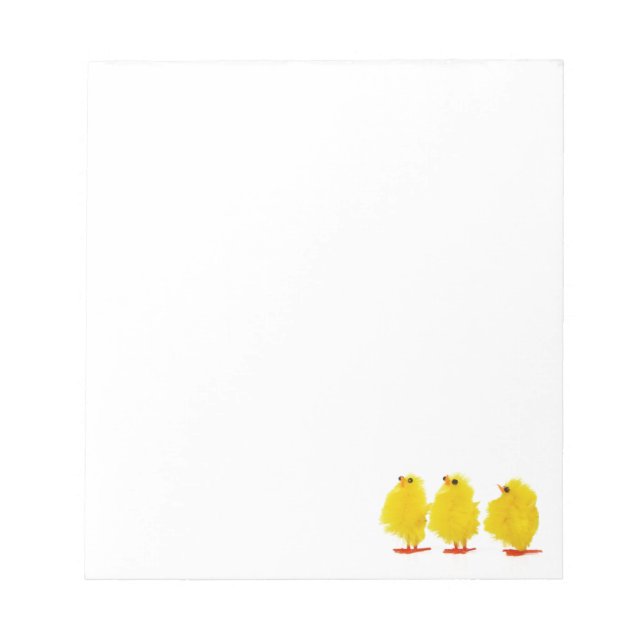 Bloco De Notas Blocos de notas de pintinhos de Páscoa (Frente)