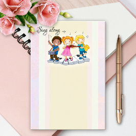 Bloco De Notas Blocos de Notas Felizes para Professores de Música