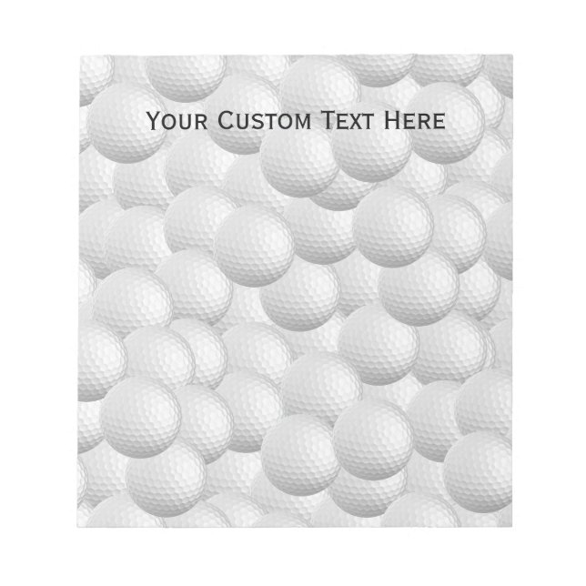 Bloco De Notas Blocos de notas personalizados Bolas de Golfe (Frente)