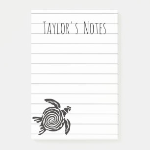 Bloco De Notas Blocos de Notas Personalizados com Nome de Tartaru