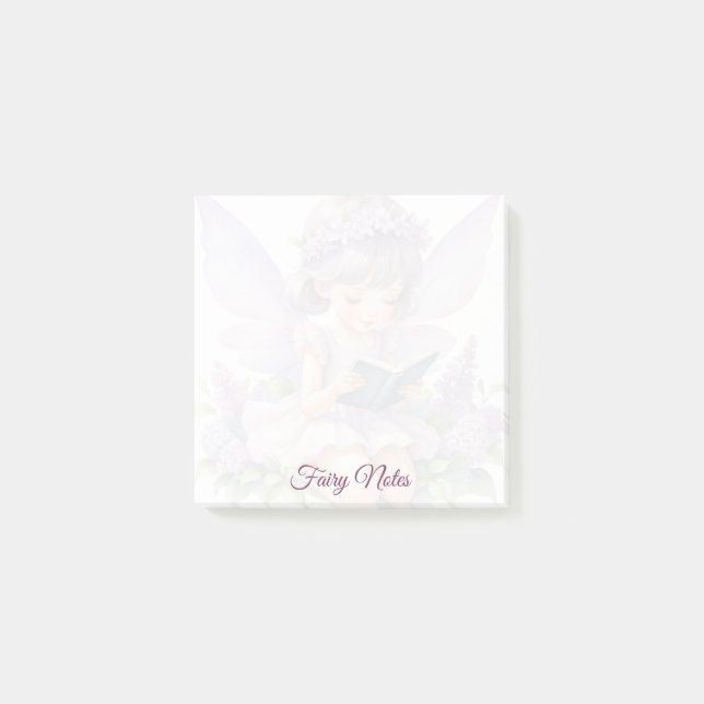Bloco De Notas Blocos de Notas Personalizados da Fada Leitora em  (Frente)
