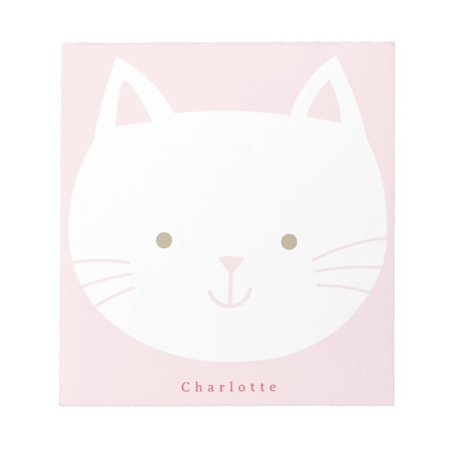 Bloco De Notas Blocos de notas personalizados Kids Kitty (Frente)