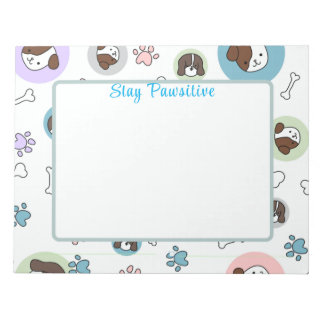 Bloco De Notas Blocos de Notas Personalizados Pawsitive Cachorro