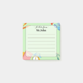 Bloco De Notas Blocos de Notas Personalizados "Uma Nota De" para