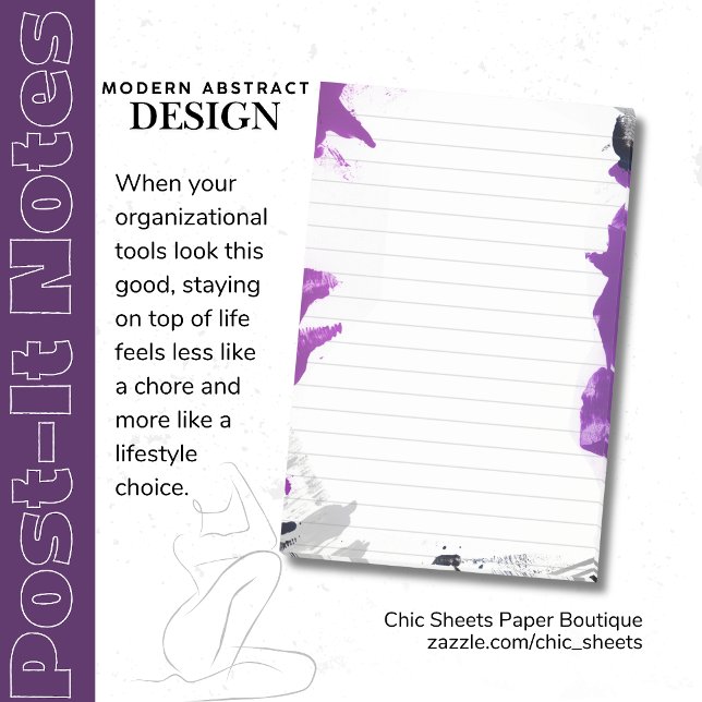 Bloco De Notas Blocos de Notas Post-it® 3M com Design Abstrato Pr (Criador carregado)