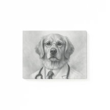 Blocos de Notas Post‑It de Médico Veterinário com