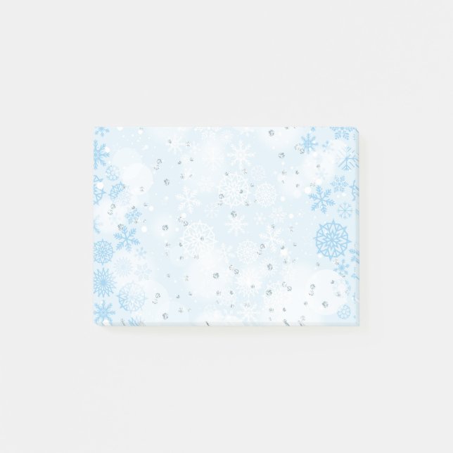 Bloco De Notas Blocos de Notas Post-it Flocos de Neve (Frente)