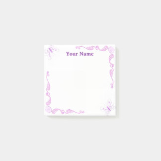 Bloco De Notas Blocos de Notas Post-it Personalizados com Borbole