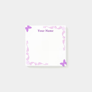 Bloco De Notas Blocos de Notas Post-it Personalizados com Borbole