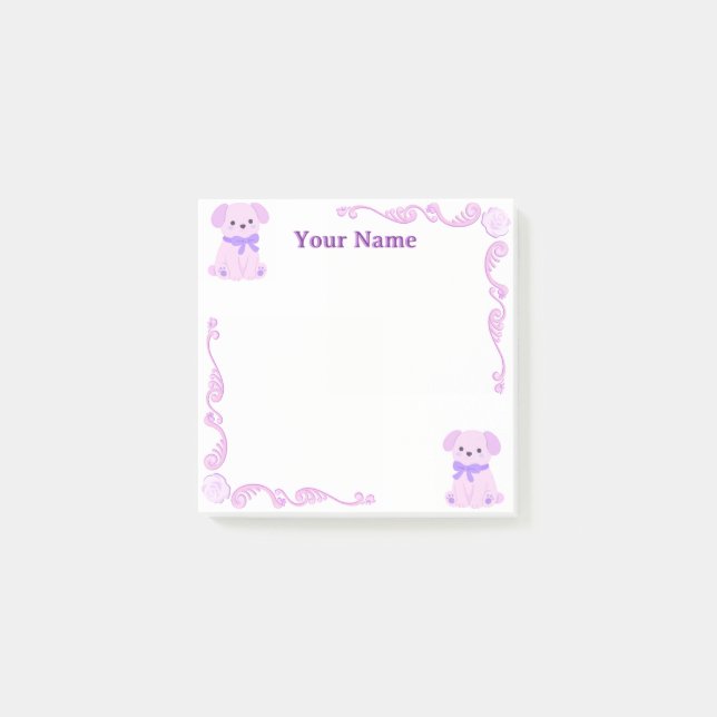 Bloco De Notas Blocos de Notas Post-it Personalizados com Filigra (Frente)