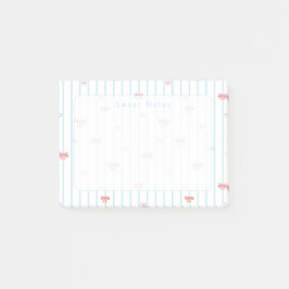 Bloco De Notas Blocos de Notas Post-it Personalizados com Laço Do