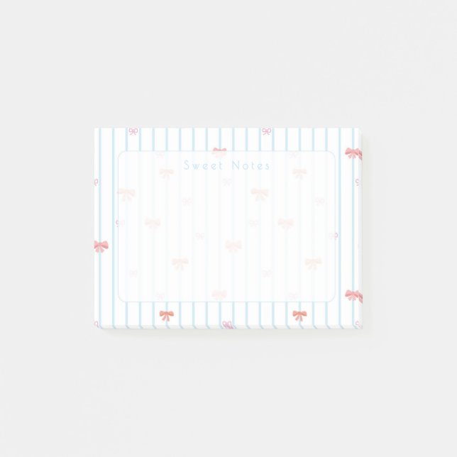 Bloco De Notas Blocos de Notas Post-it Personalizados com Laço Do (Frente)