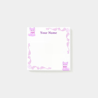 Bloco De Notas Blocos de Notas Post-it Personalizados com Raposa 