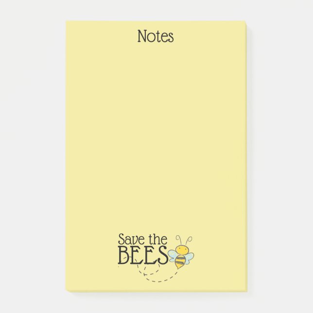 Bloco De Notas Blocos de Notas Post-It Salve as Abelhas (Frente)
