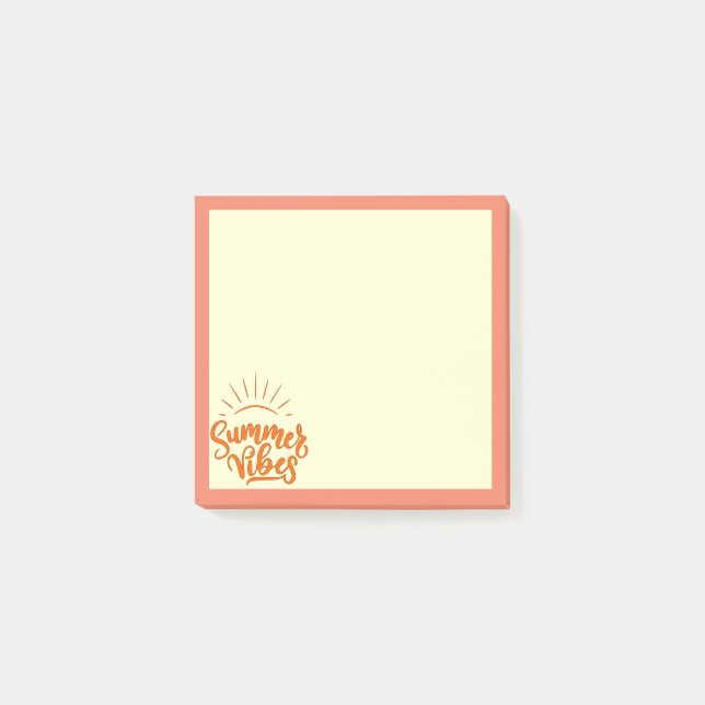 Bloco De Notas Blocos de Notas Post-it Vibrações de Verão (Frente)