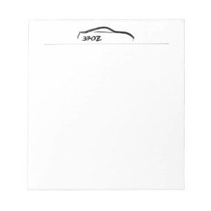 Bloco De Notas blocos de notas pretos da silhueta 370Z