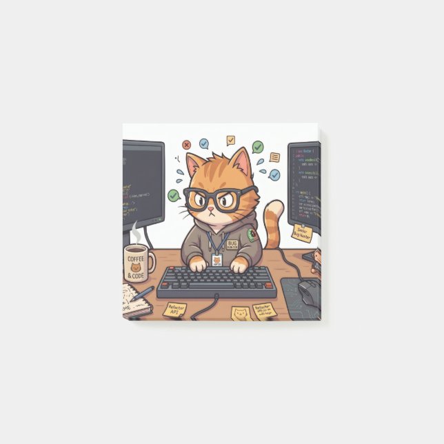 Bloco De Notas Blocos de Notas Royal Cat Post-it (Frente)