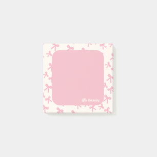 Bloco De Notas Blocos de Notas Sonhos com Laço Rosa