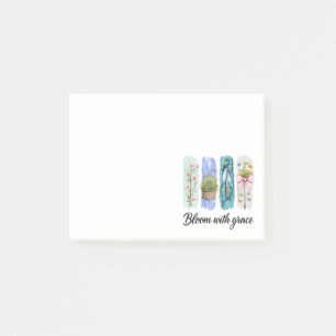 Bloco De Notas Bloom com a Arte Floral Grace Garden