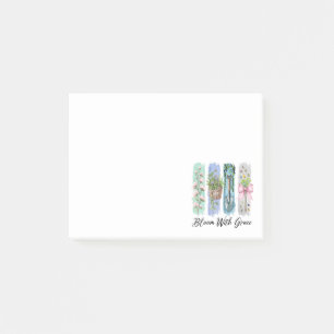 Bloco De Notas Bloom com a Arte Floral Grace Garden