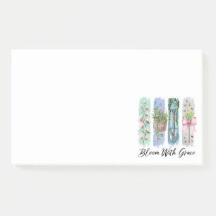 Bloco De Notas Bloom com a Arte Floral Grace Garden