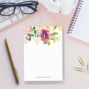 Bloco De Notas Bloom Vibrante Personalizado