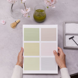 Bloco De Notas Bloqueio Colorido de Cor do Tom Terrestre