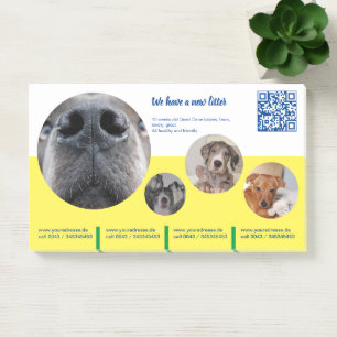 Bloco De Notas Bloqueio de Notas de Promoção de Puppy