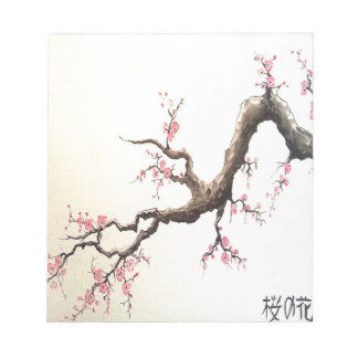 Bloco De Notas Blossomas de Cereja Japoneses