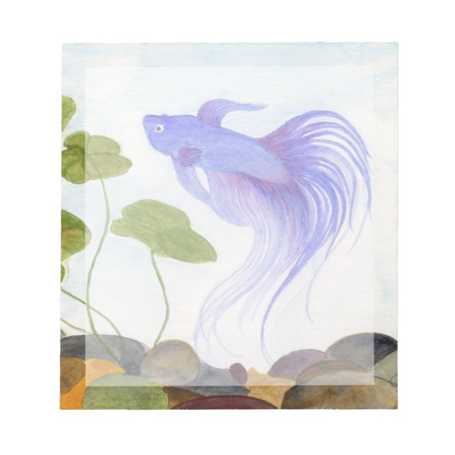 Bloco De Notas Blue Betta Fish (Frente)