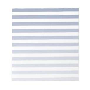 Bloco De Notas Blue grey and white candy stripes
