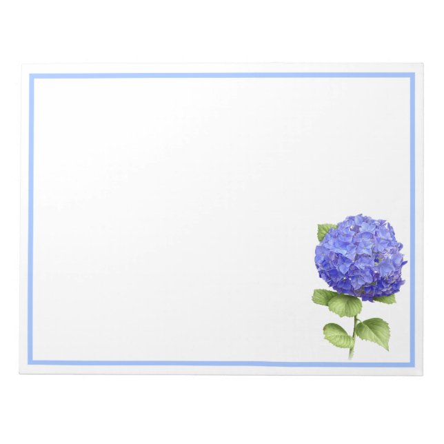 Bloco De Notas Blue Hydrangea (Frente)
