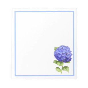 Bloco De Notas Blue Hydrangea