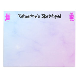 Bloco De Notas Blue Purple Ombre Funny Angel Kids Sketch