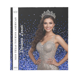 Bloco De Notas Blue Royale Pageant Photo Autograph Pad