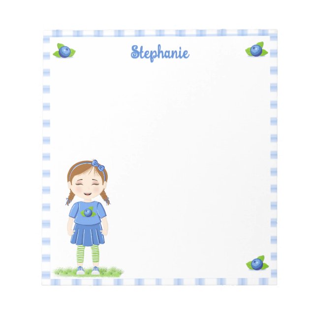 Bloco De Notas Blueberry Birthday (Frente)