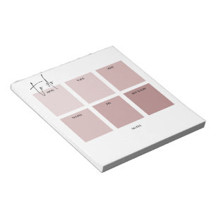 Bloco De Notas Blush Pink Simples Planner de Tarefas de Rasgar 