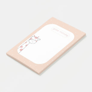 Bloco De Notas Boa Manhã Girafa