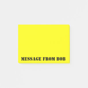 Bloco De Notas Bob's Notes Dayglow Yellow
