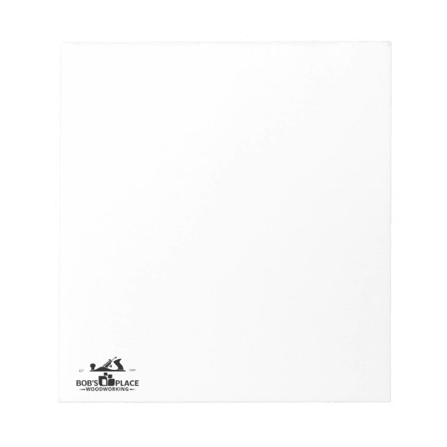 Bloco De Notas Bob's Place Woodworking Notepad (Frente)