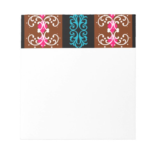 Bloco De Notas Boho Brocade Stripe (Frente)