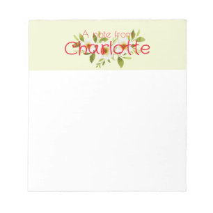 Bloco De Notas Boho Country Floral margarida aquarela amarelo