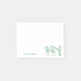 Bloco De Notas Boho Greenery Plantas Familiares Potentes