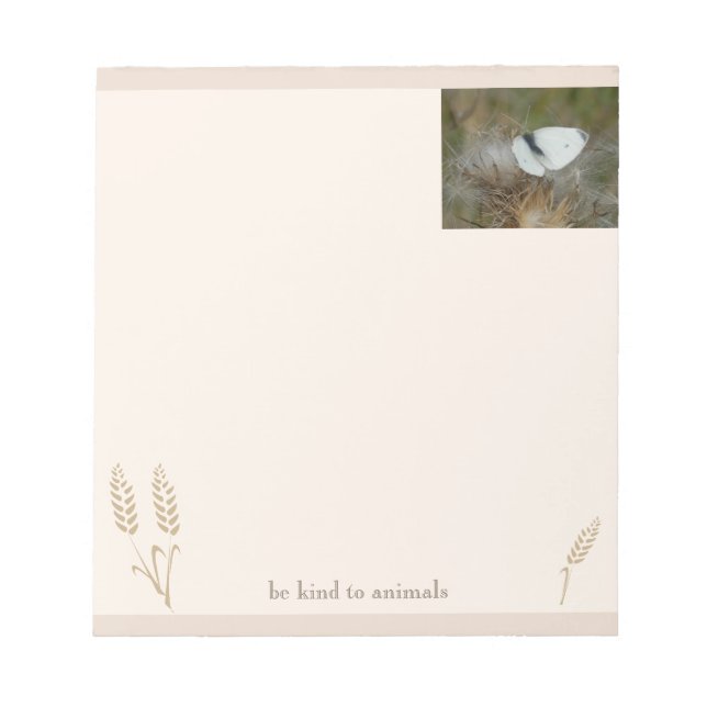 Bloco de Notas Boho "Seja Gentil com os Animais" B (Frente)